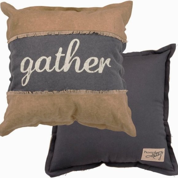Primitives by Kathy - Decorative Throw Pillow - gather - Picture 3 of 3